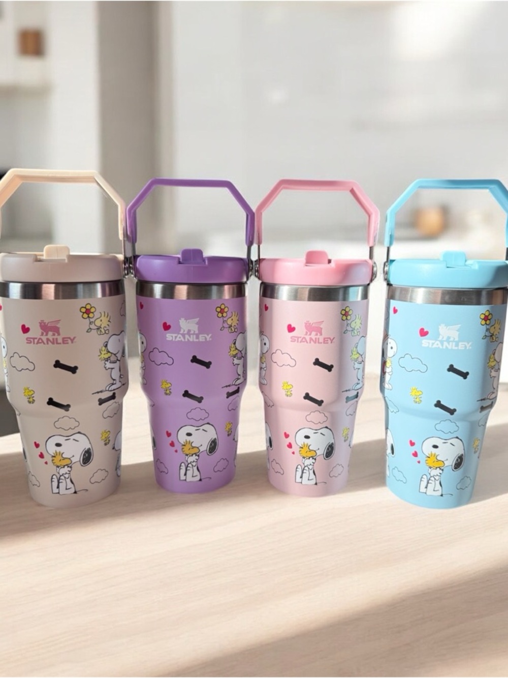 20 oz Snoopy Flip Straw Kids Tumbler